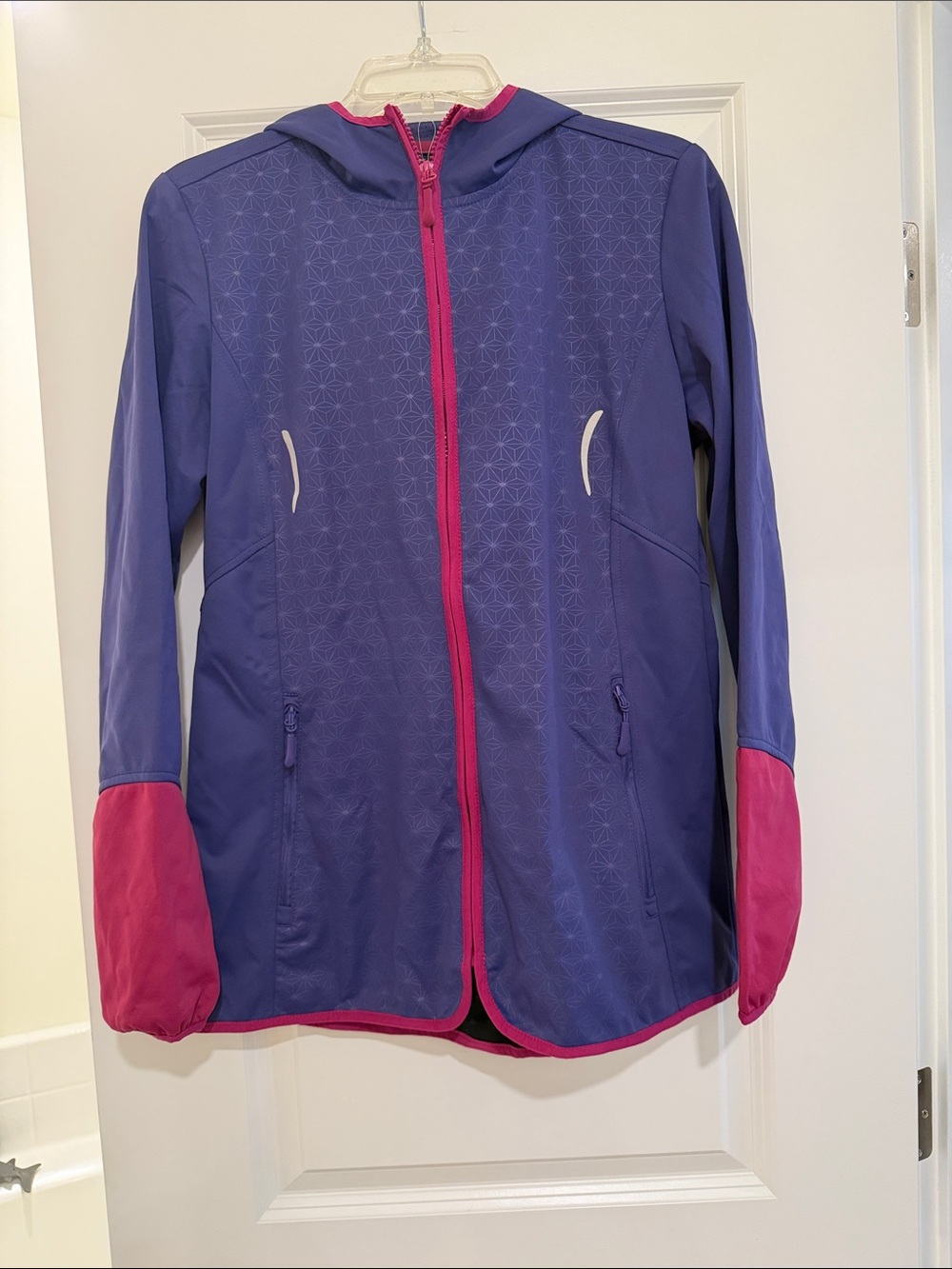 Women’s Purple and Pink Hooded Jacket